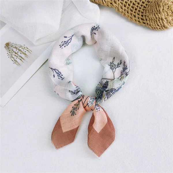 9 cotton fan shell flower orange