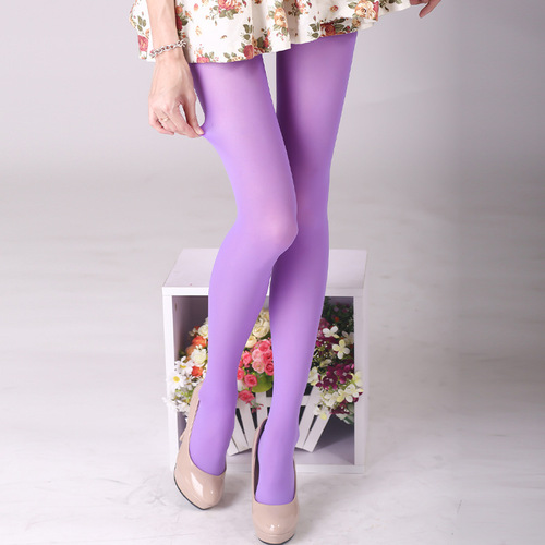 Solid-color silk stockings for women, shaping and leg-slimming stockings, 50D velvet leggings for spring and autumn, women's one-piece pants