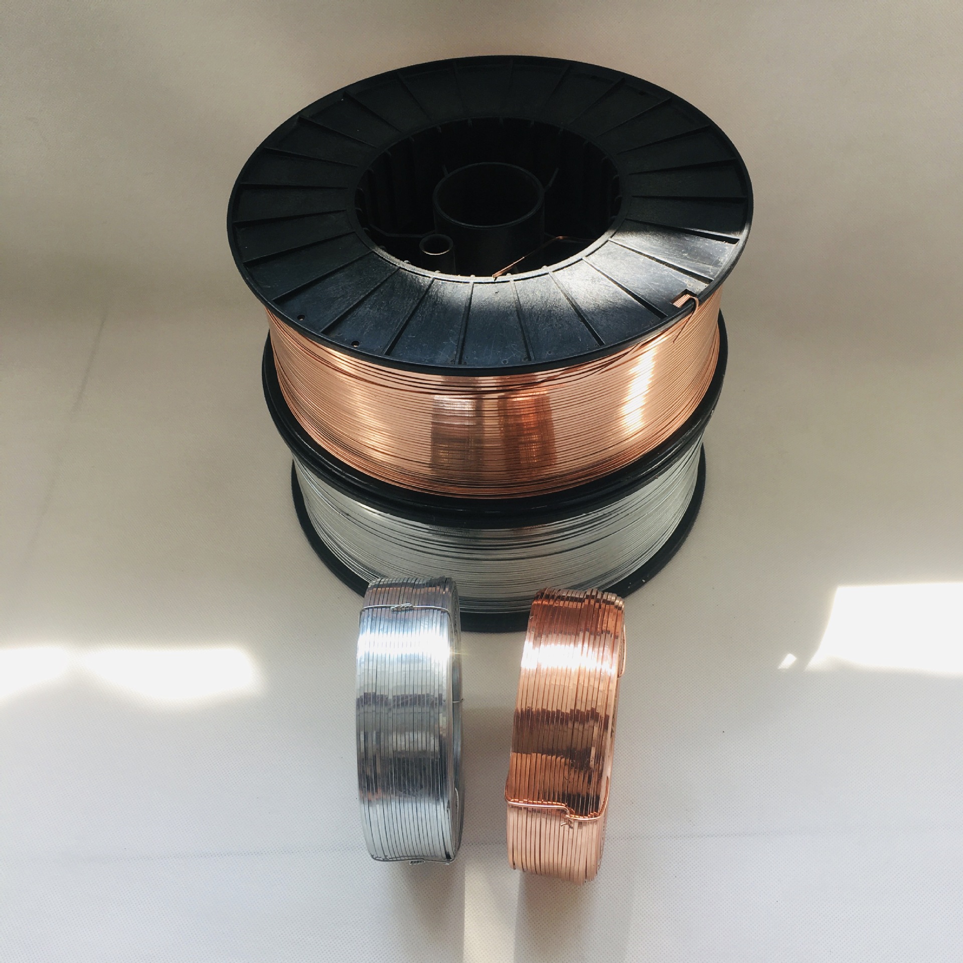 厂家直销量大优惠纸箱用高速全自动镀铜镀锌合金扁丝钉线