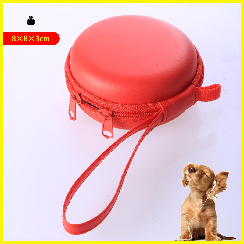 3c数码eva包圆形EVA耳机包数据线蓝牙包装盒耳机收纳包防摔耐用