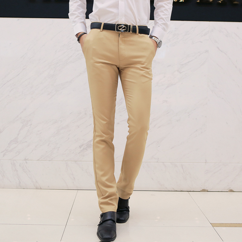 2020 Business Casual Straight Pants Men's Casual Casual Pants Slim-fit Comfortable All-match Iron-free Pants