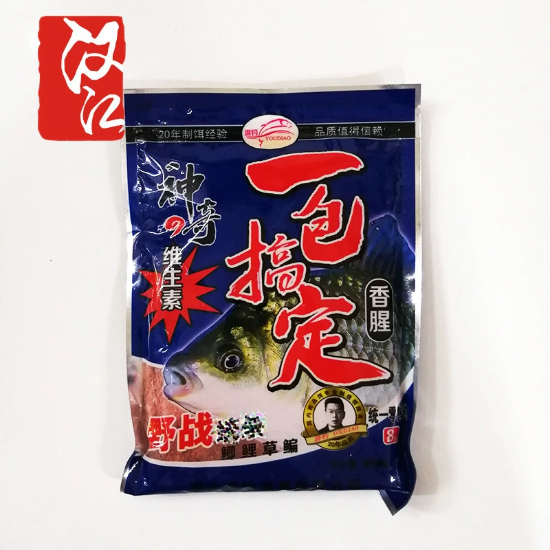 Three pieces of wrapped games fishing for one pack for fixed fields, carp, carp, red yellow -tailed bait, fish material 240g*80 pack/piece