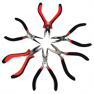 DIY jewelry tools handmade pliers jewelry pliers diagonal pliers pointed pliers round mouth Black handle multiple pliers wholesale