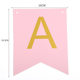 Theme fishtail party pull flag happy baby boy banner colorful flag children birthday decoration scene layout