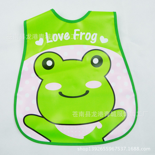 Factory three-dimensional no-wash baby food bag EVA bib bib waterproof coverall saliva napkin saliva pocket