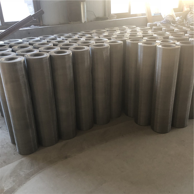 304不锈钢丝网席型编织筛密纹编织网高目数方孔过滤网