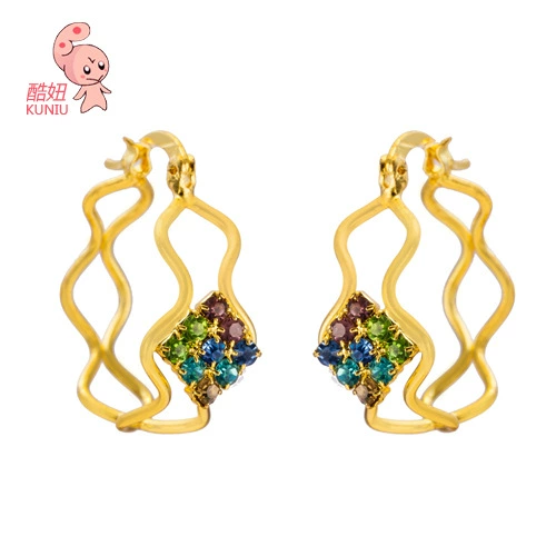 Серьги, аксессуар, 18 карат, европейский стиль, Aliexpress, оптовая продажа