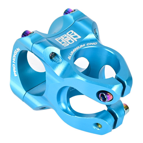 Ultra-light bicycle stem 35MM mountain bike riser slider aluminum alloy CNC vacuum plating bicycle repair