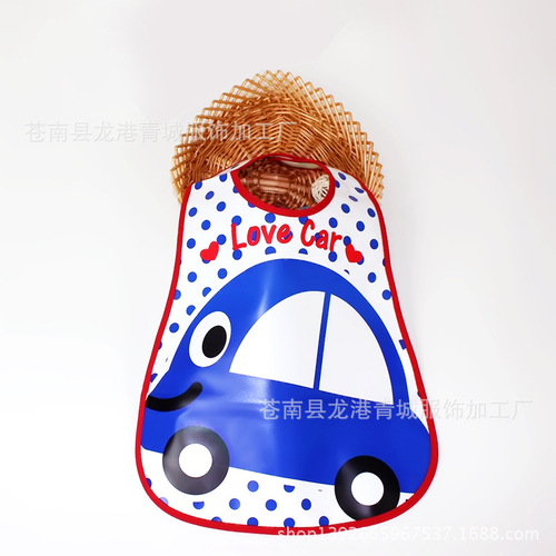 Factory three-dimensional no-wash baby food bag EVA bib bib waterproof coverall saliva napkin saliva pocket