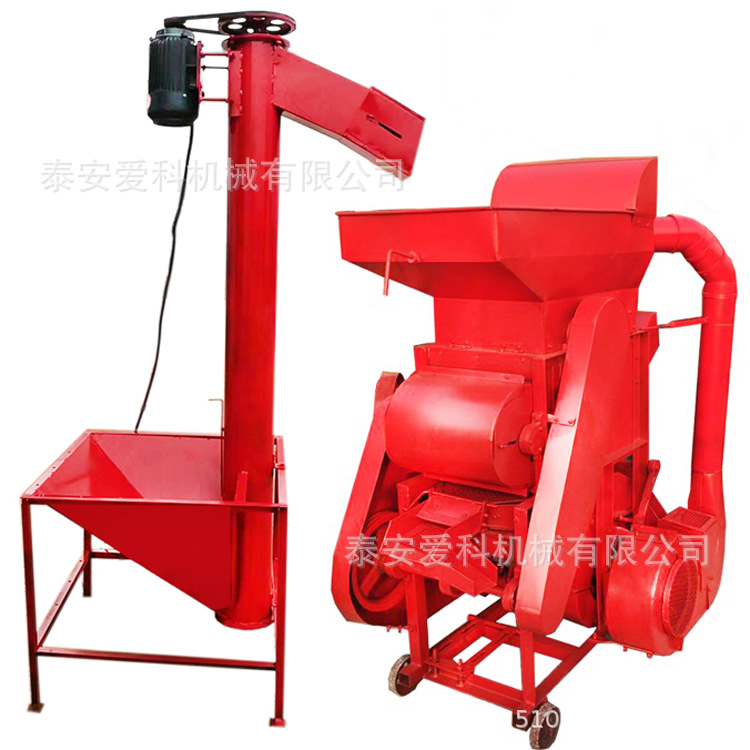 花生剥壳机油坊大小花生米脱皮机二次抽风花生脱壳脱粒机