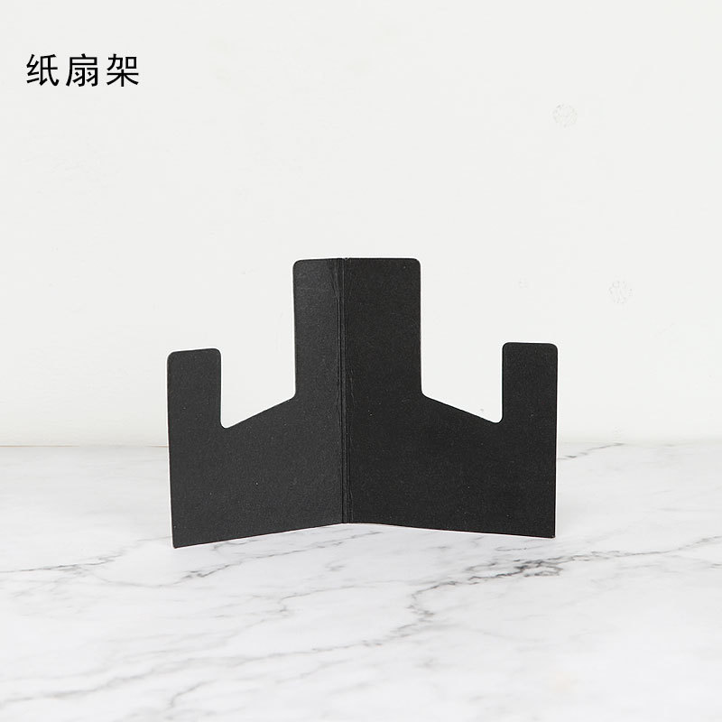 Desmontaje ventilador base ventilador marco Ebony universal femenino ventilador masculino soporte ventilador soporte productos de bambú artesanía al por mayor