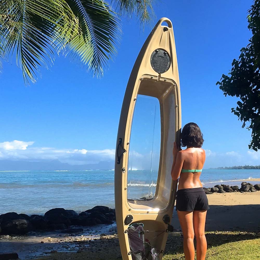 New Lightweight Single-Person Translucent Kayak, Water Amusement Assault Boat, Transparent Boat, Rafting Boat, Canoe