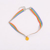 Cute rainbow bracelet, chain for key bag  hip-hop style for beloved, Korean style