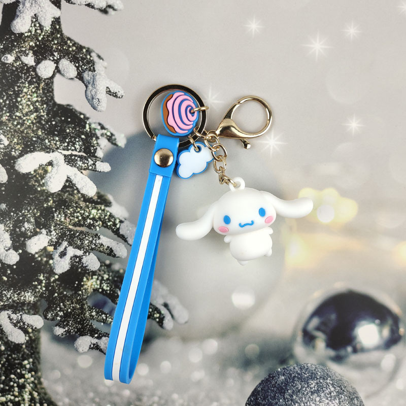 PVC de dibujos animados Sanliou rana KT gato muñeca llavero linda pareja bolso colgante pequeño regalo creativo