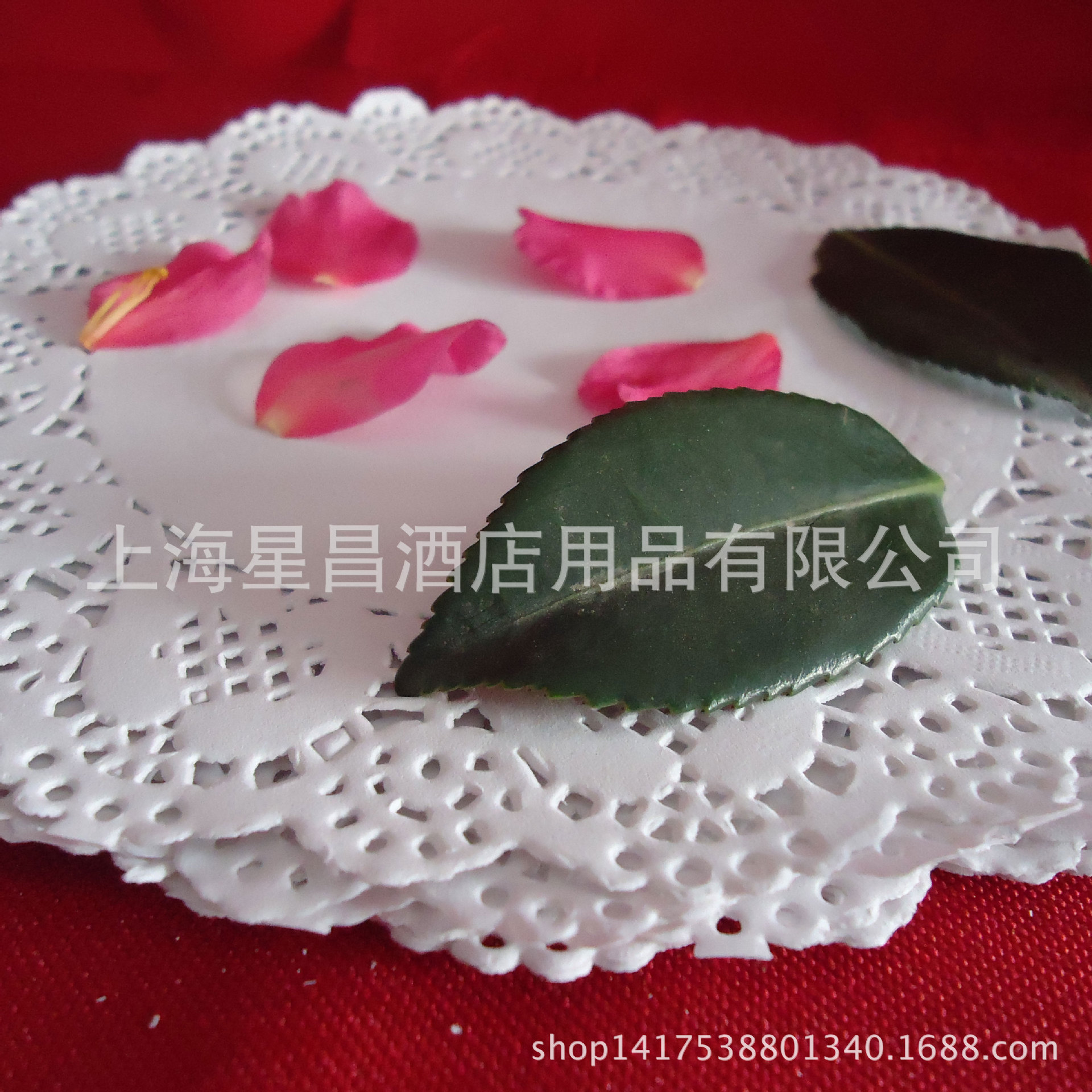 批发4.5-10.5圆形花底纸 防油盘垫 纸餐垫 花边纸