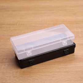 D602PP透明塑料空盒有盖电子元件工具收纳盒 长方形文具整理盒