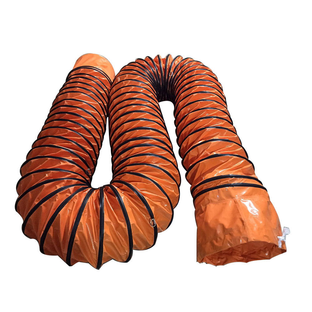 供应风机尼龙夹网布风管船用伸缩管耐高温阻燃三防夹网布螺旋PVC