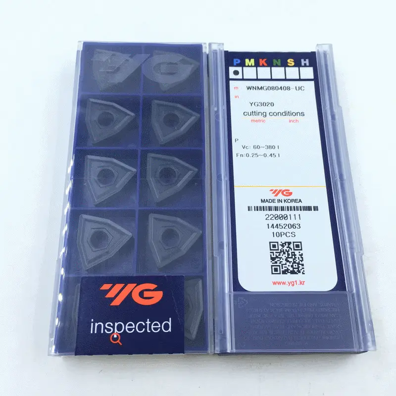 批发原装进口韩国YG数控刀片WNMG080404-UC YG3020车刀片钢料专用