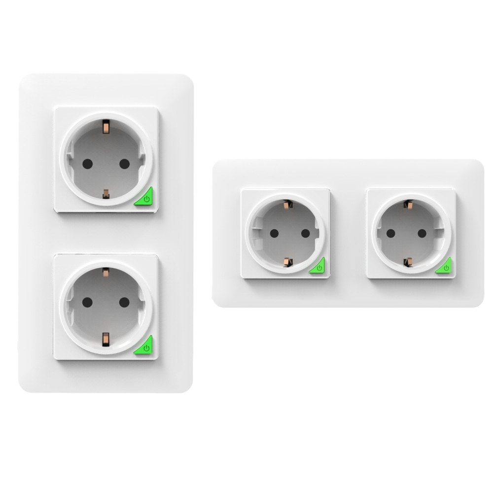 Graffiti WiFi inteligente 86-conjunto europeo estándar alemán panel de enchufe de pared Combinación libre