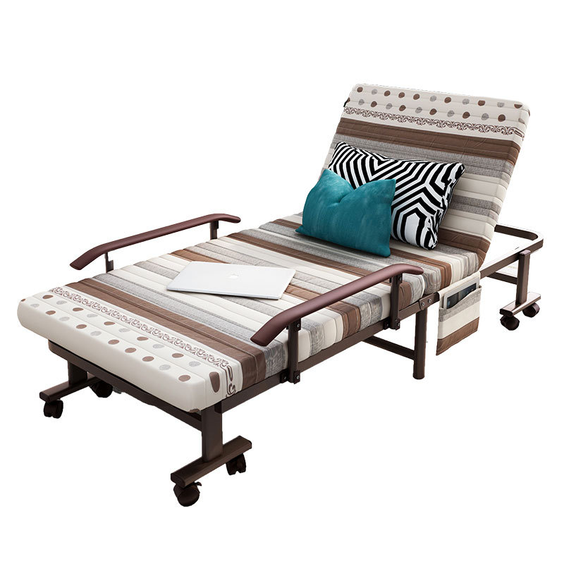 Directo de fábrica sola cama almuerzo Oficina almuerzo cama retráctil hogar simple acompañamiento algodón cama plegable