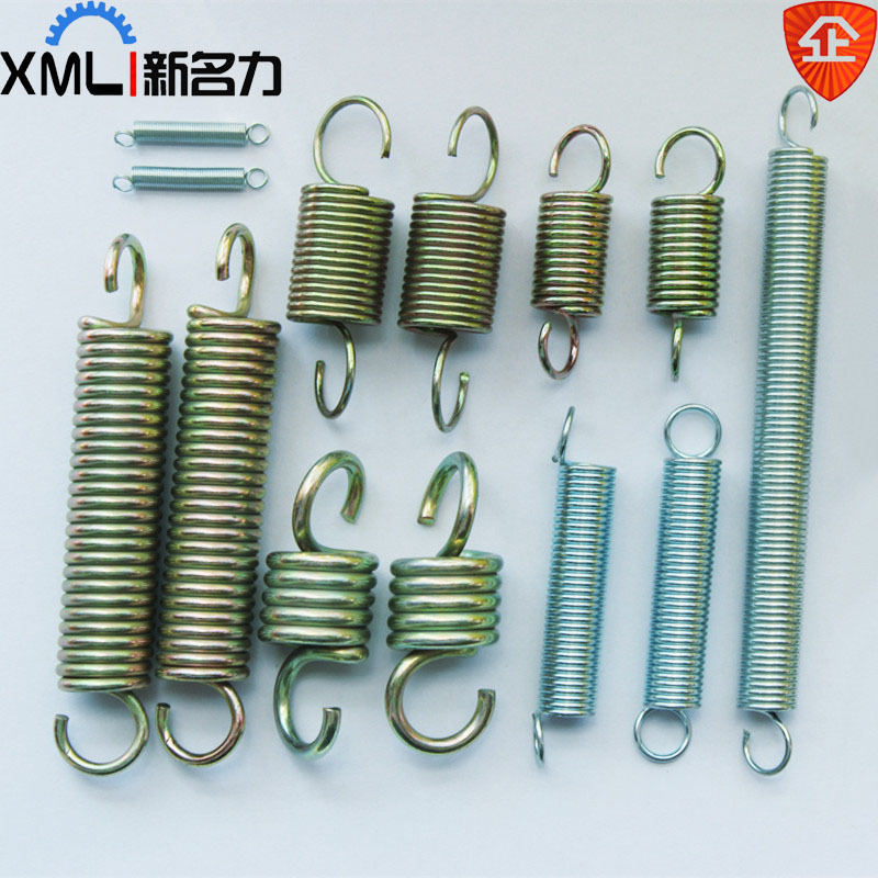 厂家现货玩具机械不锈钢镀锌镍大小拉力伸单双圆勾拉弹簧伸缩