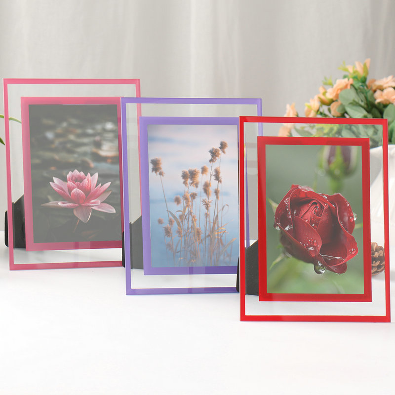 High-End Crystal Glass Photo Frame Display Stand, Creative Crystal Border, Clear and Exquisite Modern Minimalist Photo Frame with Creative Design High-End Crystal Glass Photo Frame Display Stand, Creative Crystal Border, Clear and Exquisite Modern Minimalist Photo Frame with Creative Design