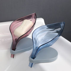 Leaf Soap Dispenser Bathroom Non-Piercing Adhesive Soap Dispenser Kitchen Bathroom Drain Soap Dispenser Shelf Creative