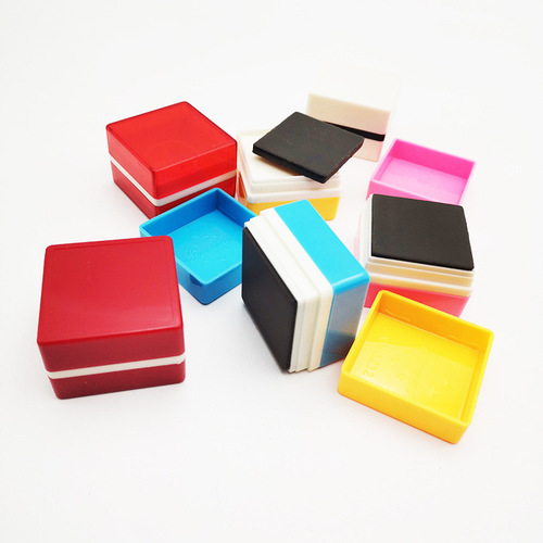 White Square Shell Macaron Color Cartoon Teaching Anime Peripheral Patterns Handnote Light-Sensitive Stamp Material Wholesale