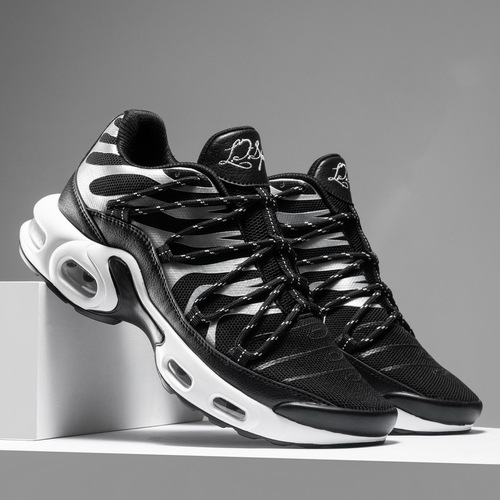 Men's Sports Shoes, Summer Breathable Fitness Shock Absorbing Running Shoes, Trendy Men's Running Shoes