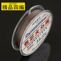 Fishing line with core: Steel wire, Dyneema line, main line, leader line, bite-resistant line—20 meters of PE line, sinking core line, fishing line