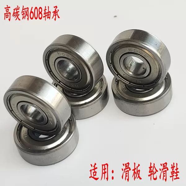 Roller Skates, Ice Skates, Scooter Bearings 608Zz Ball Wheels with Casters, Double-Row Inline Speed Skating