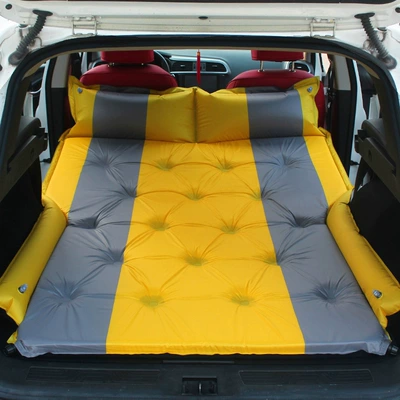 Vehicle-mounted inflatable bed Suv Trunk Travel Bed - a-point-type-upgrade-wing-orange-gray