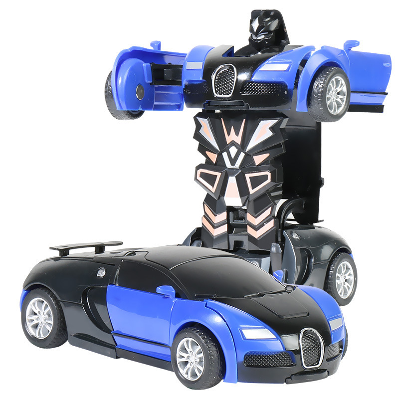 Factory Direct Sales One-Click Transforming Robot Impact Model Car Pull-Back Bugatti Transformation Boy Toy Factory Direct Sales One-Click Transforming Robot Impact Model Car Pull-Back Bugatti Transformation Boy Toy