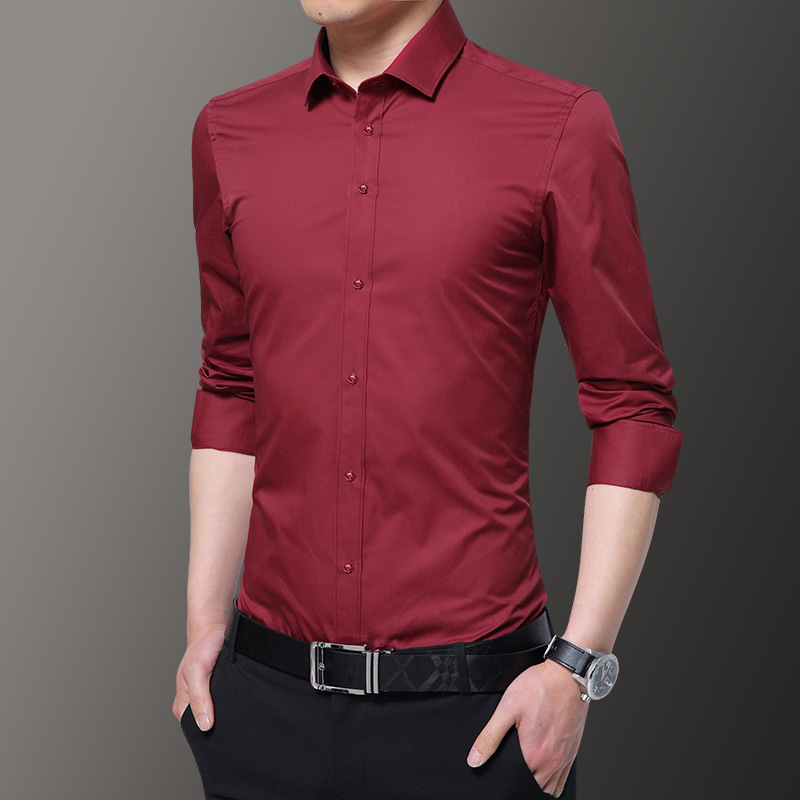 Burgundy long-sleeve