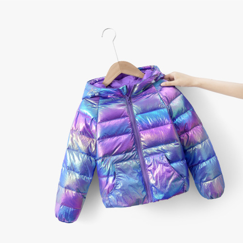 New autumn and winter children's down jackets, Korean style cotton jackets, girls' colorful jackets and trendy tops, dropshipping