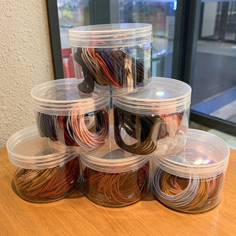 Cuerda de pelo banda de goma lazo del pelo de las mujeres pequeña banda de pelo temperamento simple banda de cuero lazo del pelo negro alto elástico durable accesorios para el cabello