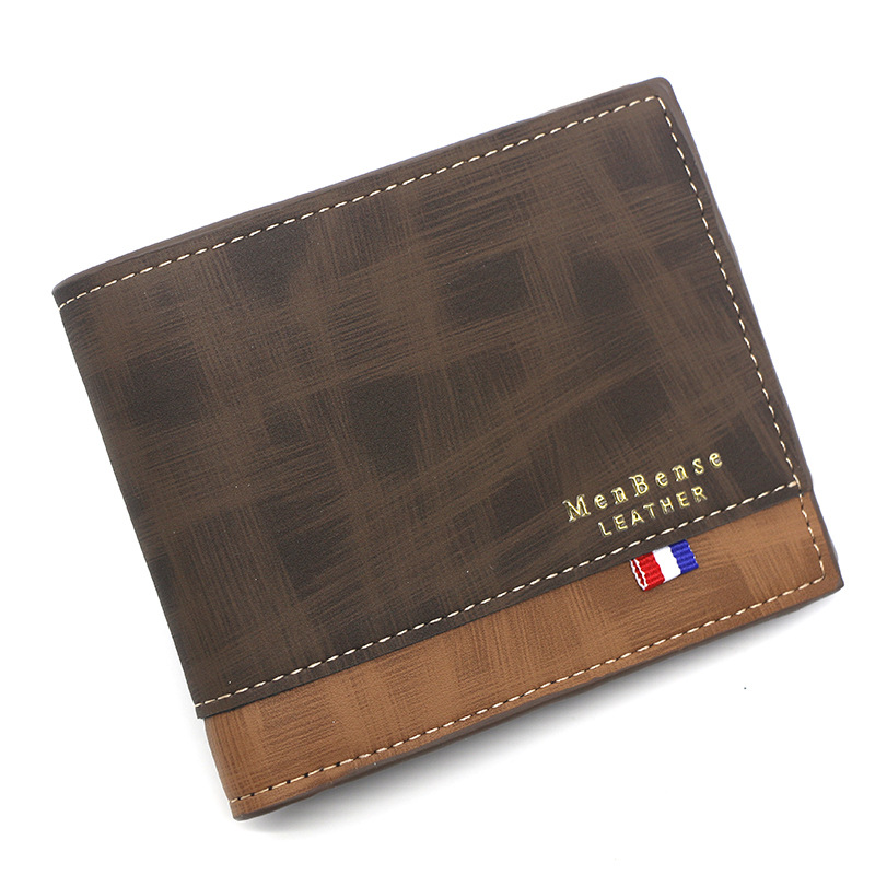 Nueva cartera corta de moda para hombres bisagra casual impresión de estampado de oro cartera de hombres multi-tarjeta bolsa de cambio cartera