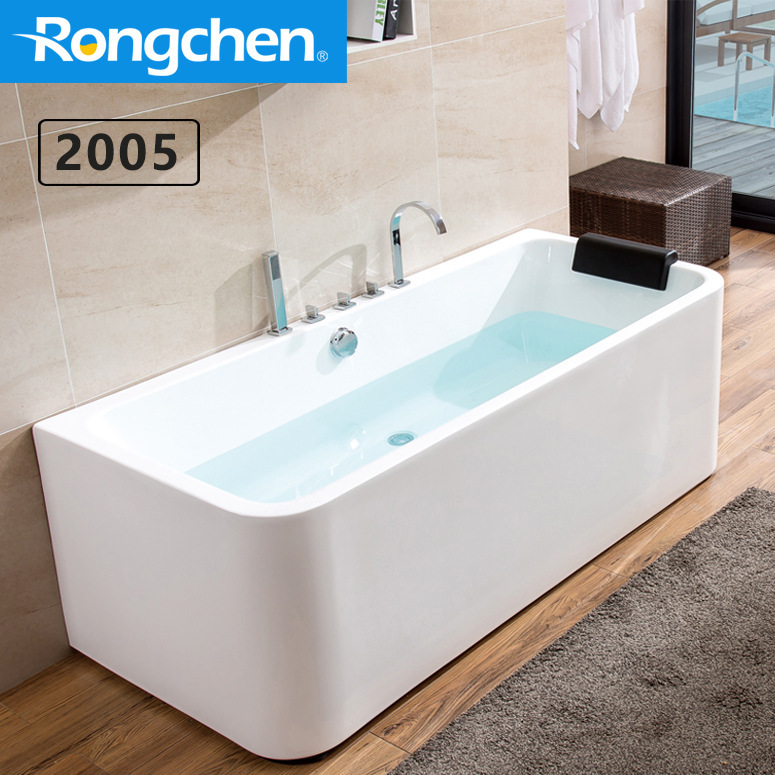 Rongchen Bathroom Freestanding Surf Massage Integrated Seamless Bathtub Adult Home Hotel Acrylic Bathtub Rongchen Bathroom Freestanding Surf Massage Integrated Seamless Bathtub Adult Home Hotel Acrylic Bathtub