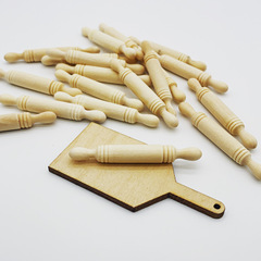 Dollhouse Dollhouse Miniature Kitchen Food Toy Displays Photography Props Rolling Pin Cutting Board Combination