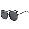 Anti -Blue Light Glasses Female Big Face Large Frame Founded Founded Retro Black Frame Mirror Male Platform 18024