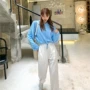 露脐宽松春秋高腰卫衣