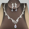 Wedding dress for bride, accessory, earrings, necklace, set, chain, simple and elegant design, wholesale