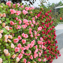 仿真籬笆葉子戶外木柵欄植物庭院圍牆柵欄護欄裝飾圍欄伸縮木籬笆