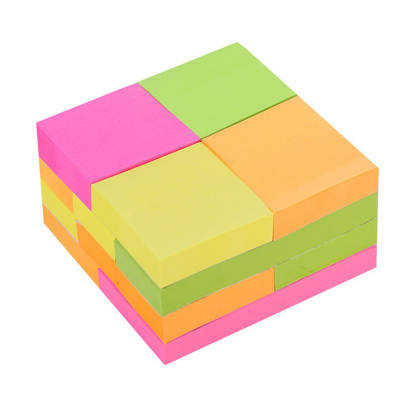 Shengshu 3*3 notas adhesivas autoadhesivas de múltiples especificaciones, notas adhesivas lindas para estudiantes con formas especiales, se pueden usar N veces para pegar en las pegatinas creativas del manual