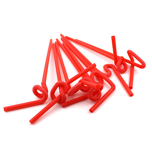 Independent packaging artistic straw single-use cocktail decoration shaped straw bar extended drink straw