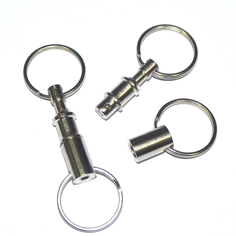 Outdoor EDC quick disassembly key ring separation shackle double ring keychain outdoor child and mother key ring Outdoor EDC quick disassembly key ring separation shackle double ring keychain outdoor child and mother key ring