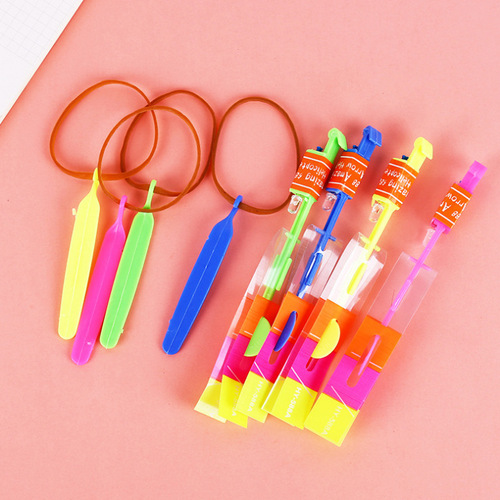 Flash toys, projectile toys, luminous flying arrows, flying mushrooms, blue light, flying fairies, hot sale at street stalls