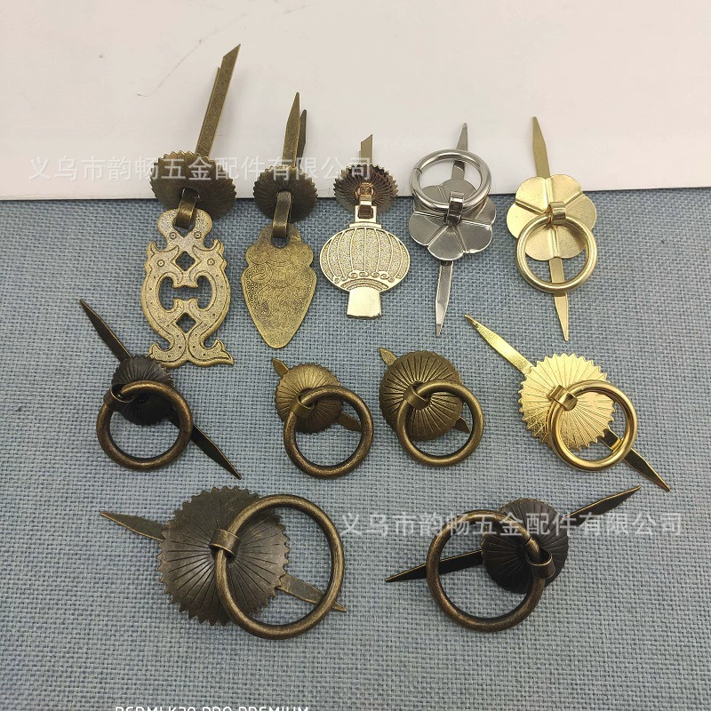 Чайник ручка стежка Золотая аптечка ручка ящика ручка одно отверстие ручка Подарочная коробка ручка розовое золото Фонарь ручка