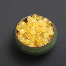 工厂直销天然蜜蜡圆珠散珠天然 蜜蜡通孔半孔珠DIY手工饰品原材料