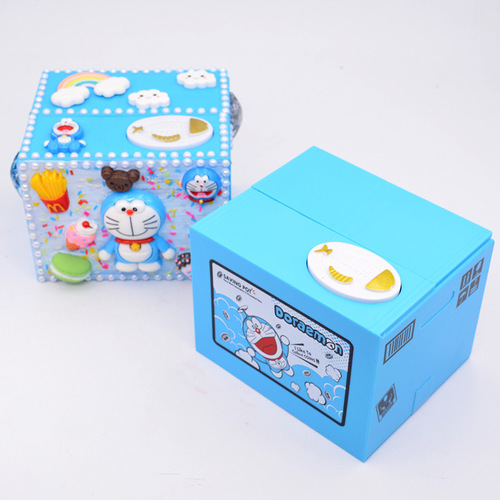 Money-Stealing Cat Piggy Bank New Handmade DIY Materials Wholesale Electric Money-Eating Piggy Bank DIY Materials